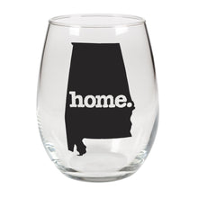 Load image into Gallery viewer, home. Stemless Wine Glass - Alabama
