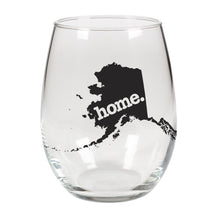 Load image into Gallery viewer, home. Stemless Wine Glass - Alaska
