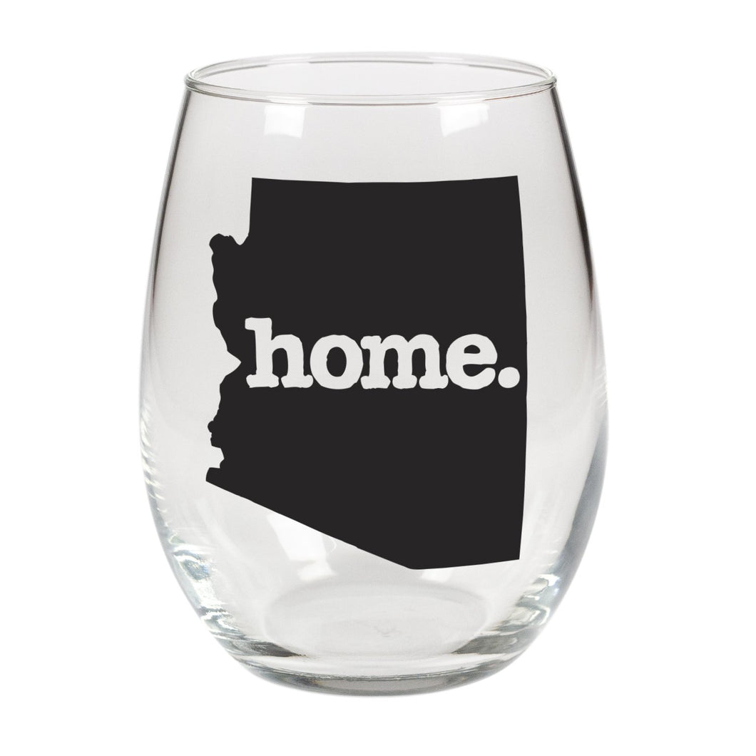 home. Stemless Wine Glass - Arizona