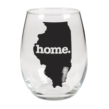 Load image into Gallery viewer, home. Stemless Wine Glass - Illinois
