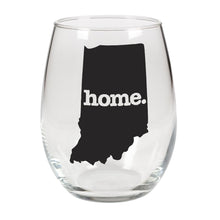 Load image into Gallery viewer, home. Stemless Wine Glass - Indiana
