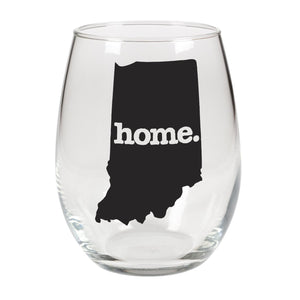 home. Stemless Wine Glass - Indiana