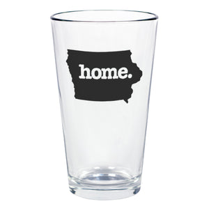 home. Pint Glass - Iowa
