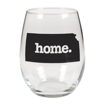 Load image into Gallery viewer, home. Stemless Wine Glass - Kansas

