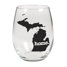 Load image into Gallery viewer, home. Stemless Wine Glass - Michigan
