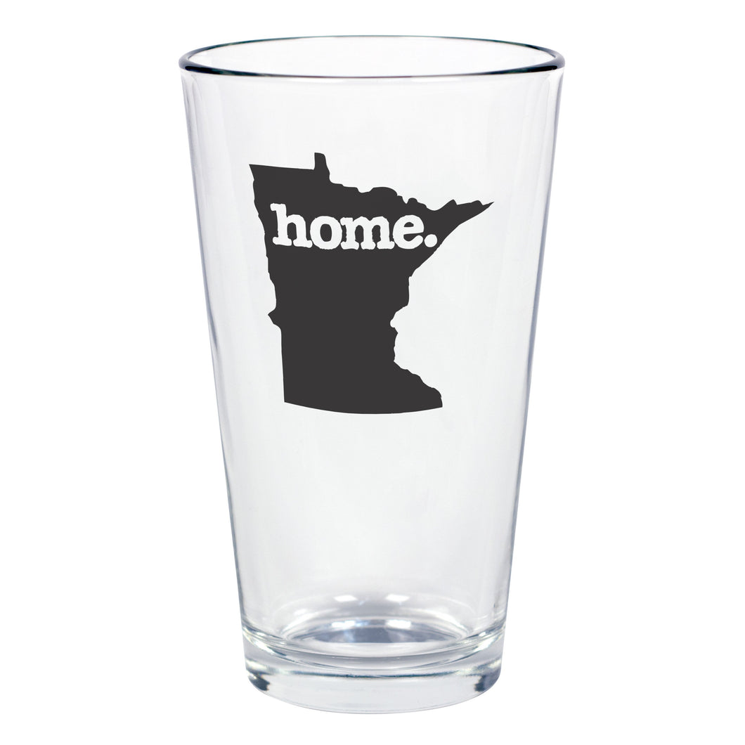 home. Pint Glass - Minnesota