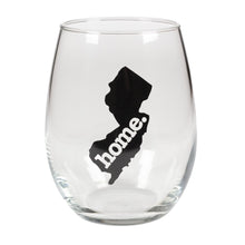Load image into Gallery viewer, home. Stemless Wine Glass - New Jersey
