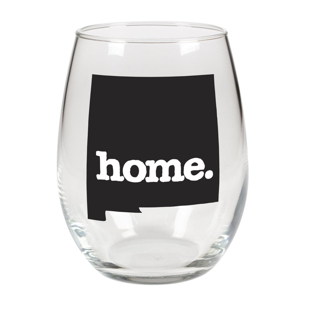 home. Stemless Wine Glass - New Mexico