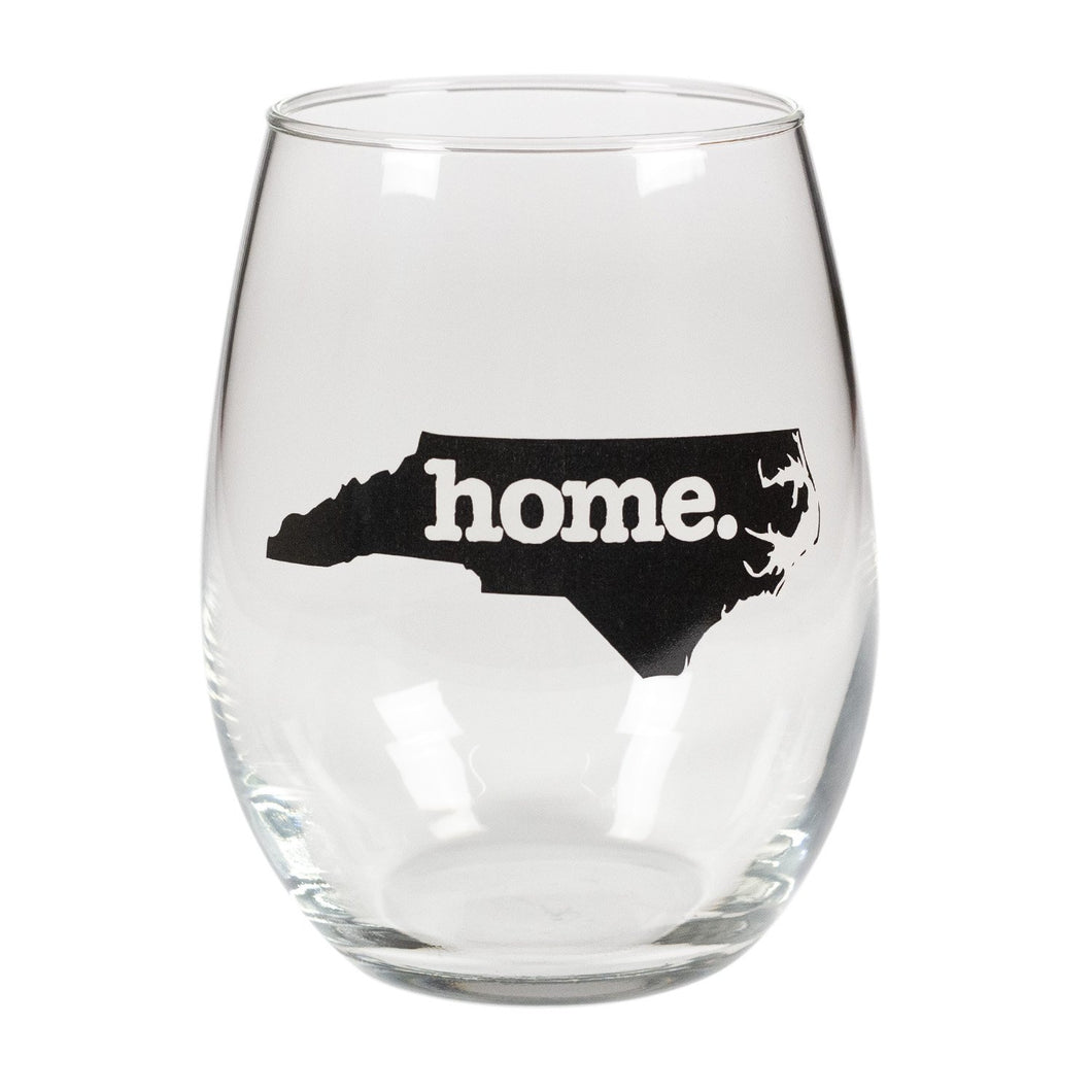 home. Stemless Wine Glass - North Carolina