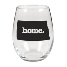 Load image into Gallery viewer, home. Stemless Wine Glass - North Dakota
