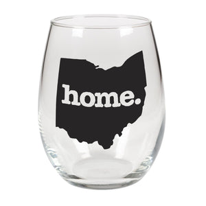 home. Stemless Wine Glass - Ohio