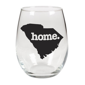 home. Stemless Wine Glass - South Carolina