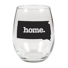 Load image into Gallery viewer, home. Stemless Wine Glass - South Dakota
