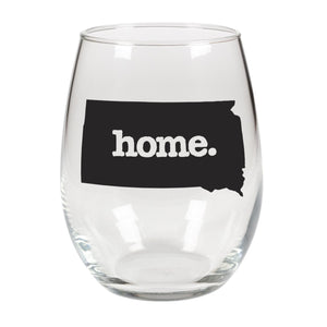 home. Stemless Wine Glass - South Dakota