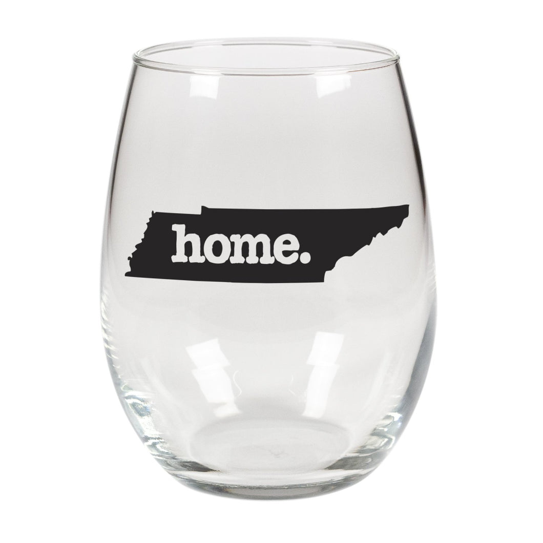 home. Stemless Wine Glass - Tennessee