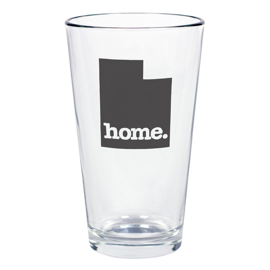 home. Pint Glass - Utah