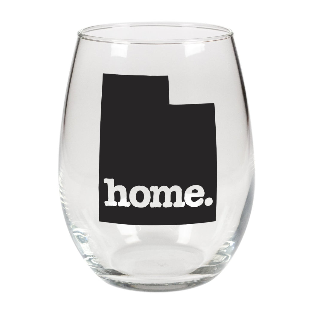 home. Stemless Wine Glass - Utah
