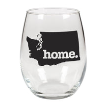 Load image into Gallery viewer, home. Stemless Wine Glass - Washington
