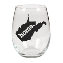 Load image into Gallery viewer, home. Stemless Wine Glass - West Virginia
