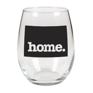 home. Stemless Wine Glass - Wyoming